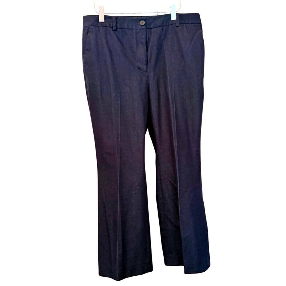 Talbots Raleigh Navy Blue Tailored Pant - Size 12